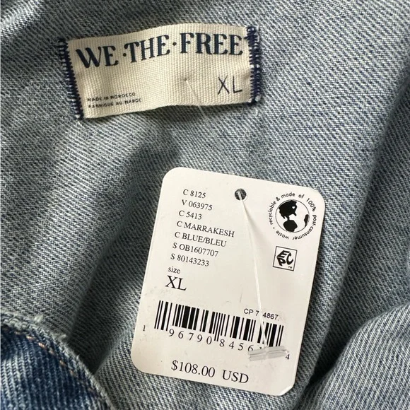 FREE PEOPLE Marci Cuffed Shortalls Coverall Romper in Marrakesh Size XL NWT - Picture 7 of 8